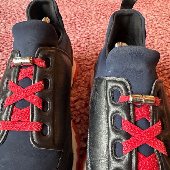 Hermès Stadium Sneakers – Navy, Black & Red Size 41 - Picture 4 of 7